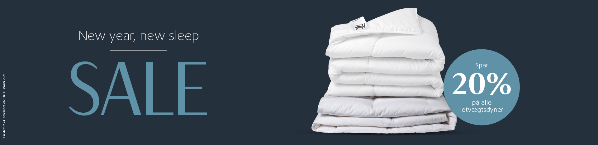 Spar 20% på alle letvægtsdyner